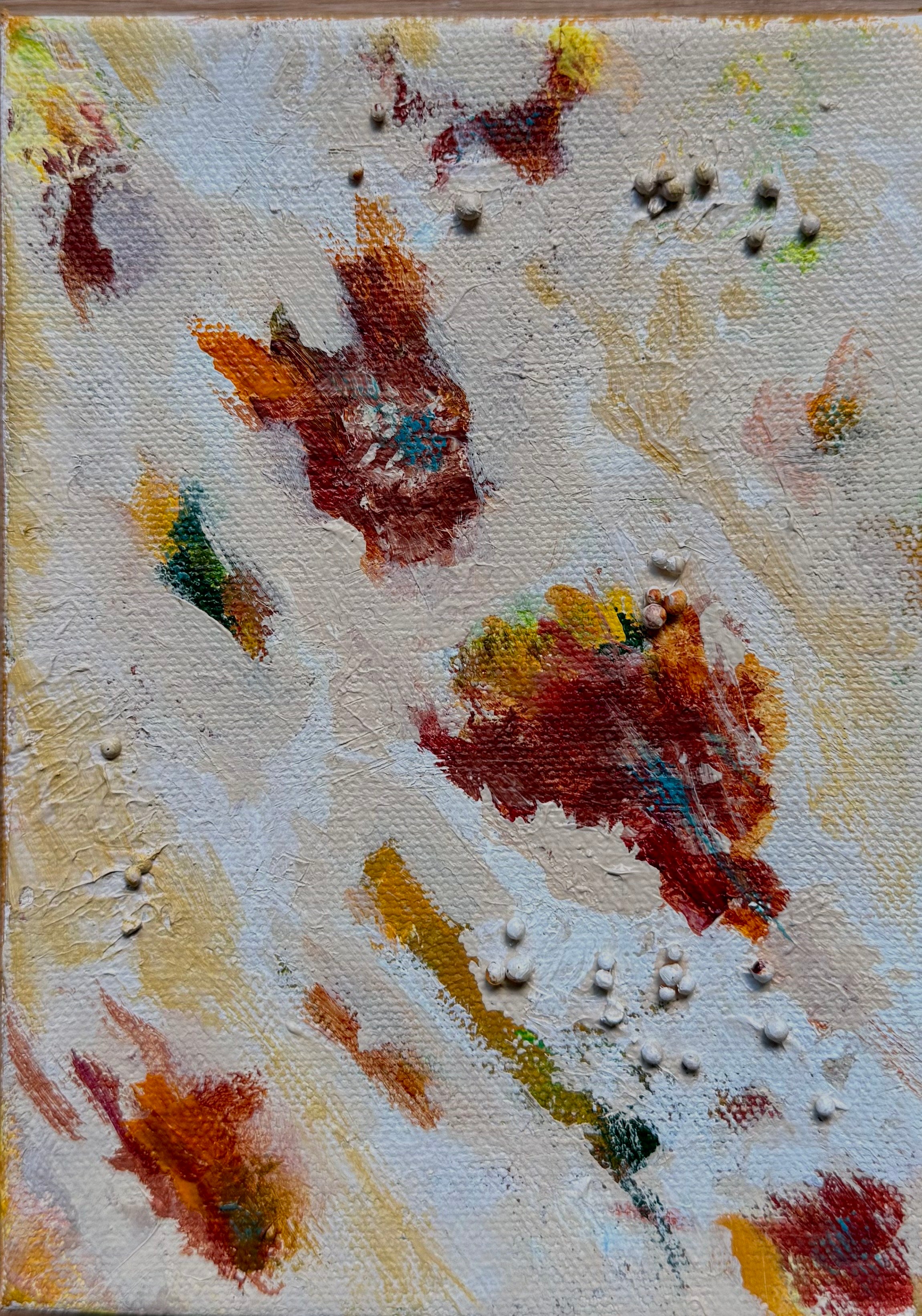 Small Acrylic Painting "Off to the Races"